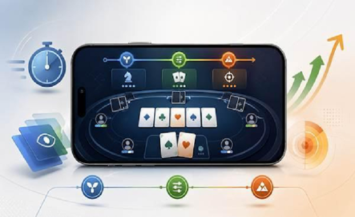 Mobile card tournament on phone