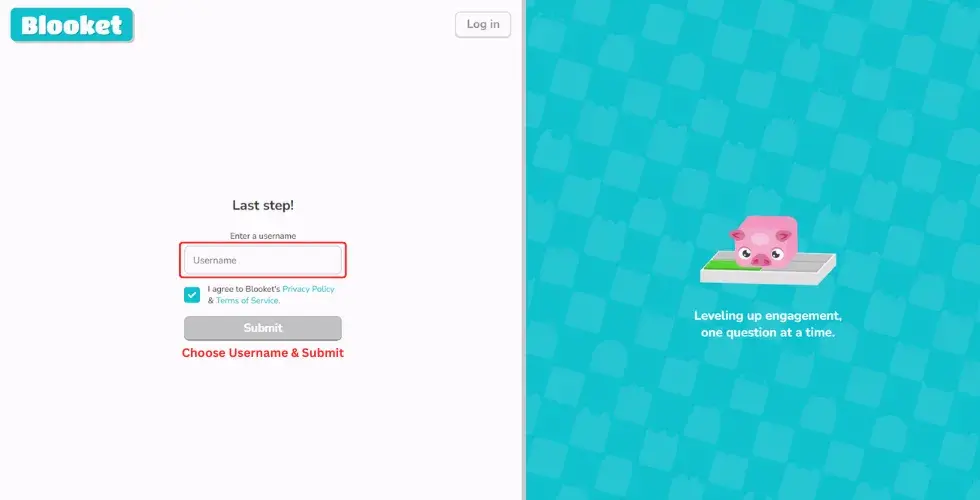 Choose Blooket Username
