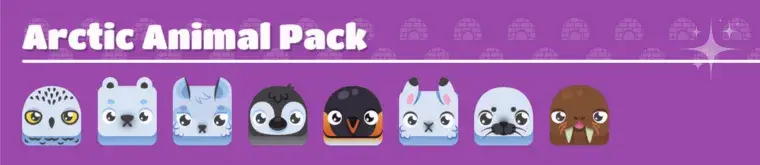 Blooket Arctic Animal Pack