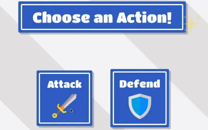 Choose an Action in Blooket Blook Rush