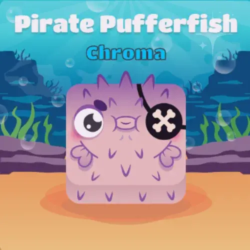 Pirate Pufferfish Chroma Blooket