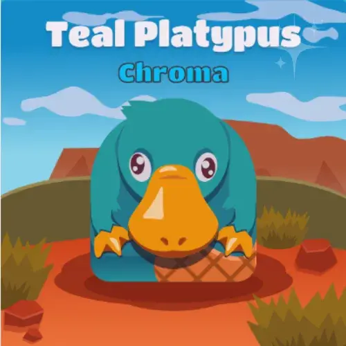 Teal Platypus Chroma Blooket