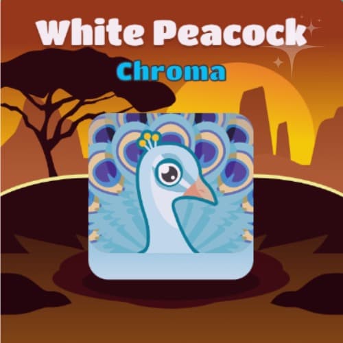 White Peacock Chroma blooket